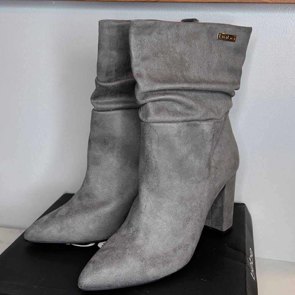 Bebe grey ankle boots